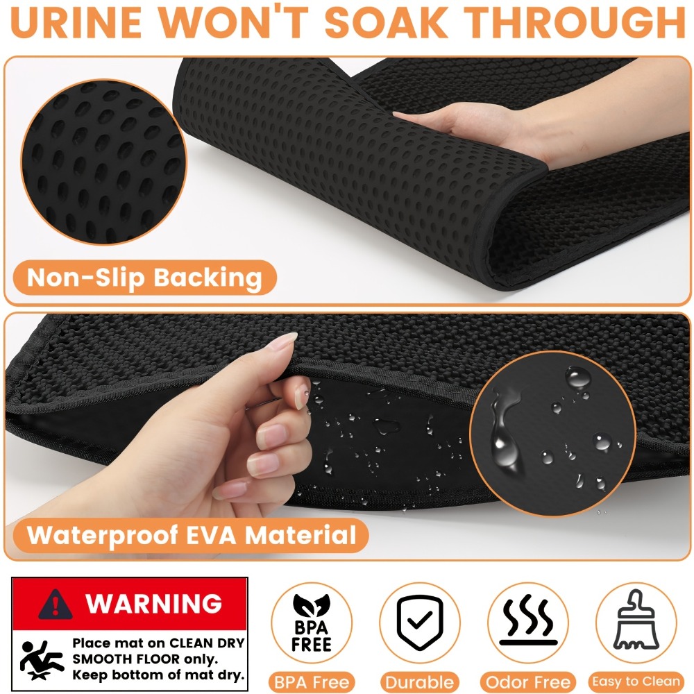 Grand tapis de litière pour ch - Cat Litter Mat avis et prix